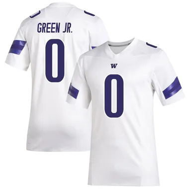 Youth Premier Kevin Green Jr. Washington Huskies Replica Football Jersey - White