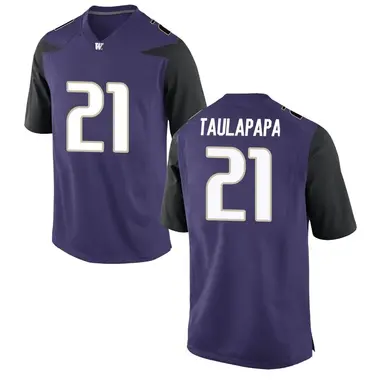 Youth Replica Wayne Taulapapa Washington Huskies Football College Jersey - Purple